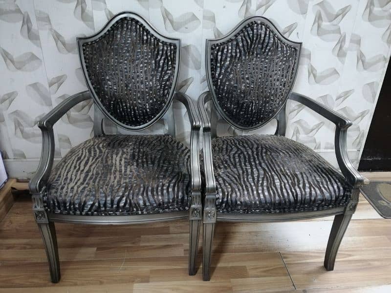 pair of drawing room chairs 0