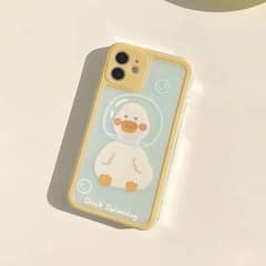 Iphone Sillicone Back Case - Duck Design Blue