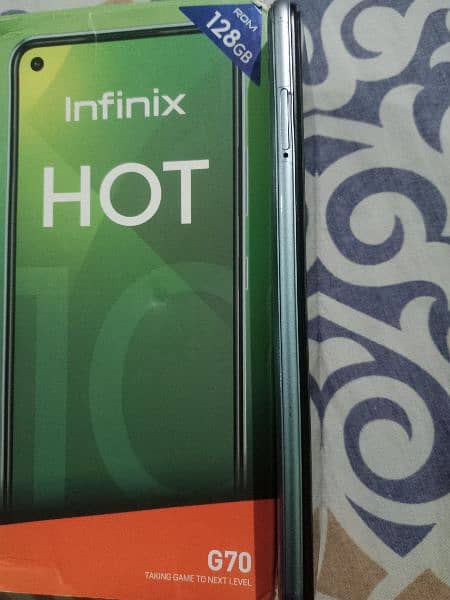 infinix Hot 10 4gbRem 128gbmemory Good Condition Mobile 5200mAhBattery 9