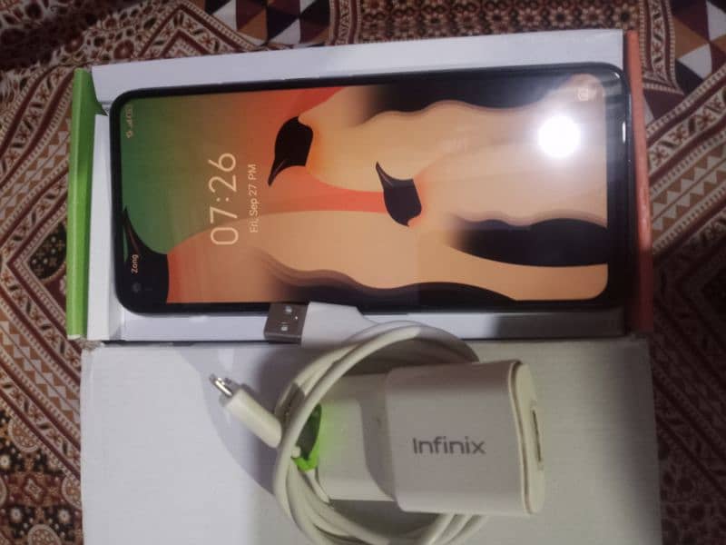 infinix Hot 10 4gbRem 128gbmemory Good Condition Mobile 5200mAhBattery 12