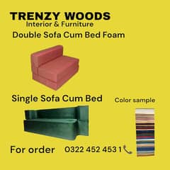 Sofa Cum Bed Foam Medicated  | Double seaty Foam | Single sofa bed |