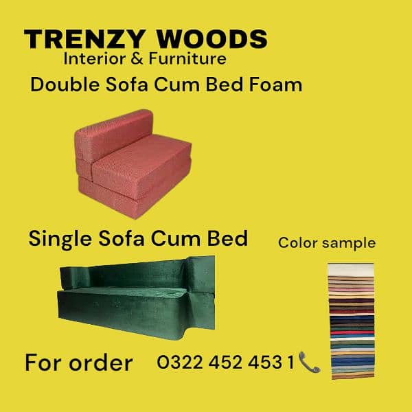 Sofa Cum Bed Foam Medicated  | Double seaty Foam | Single sofa bed | 0