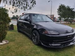 Honda civic 1995 Front Bumper + splitter + body kitt