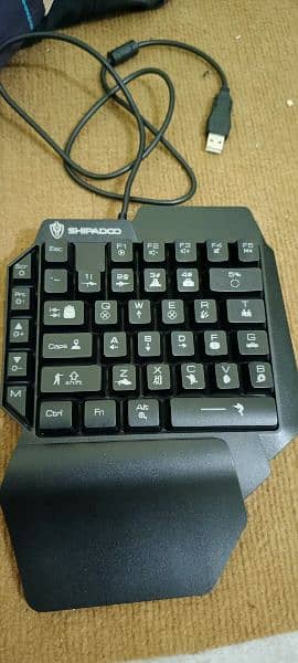 One-Handed Pub-G Gaming Keyboard + Connector 1