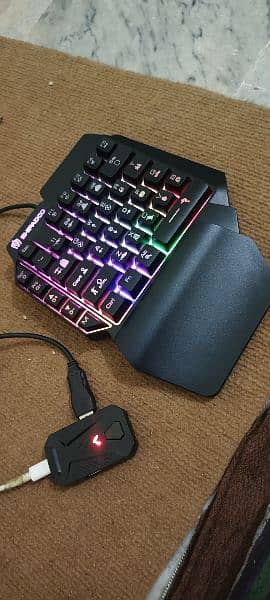 One-Handed Pub-G Gaming Keyboard + Connector 3