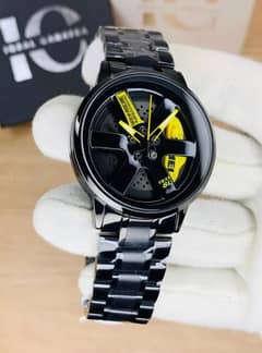 Car wheel rim watch