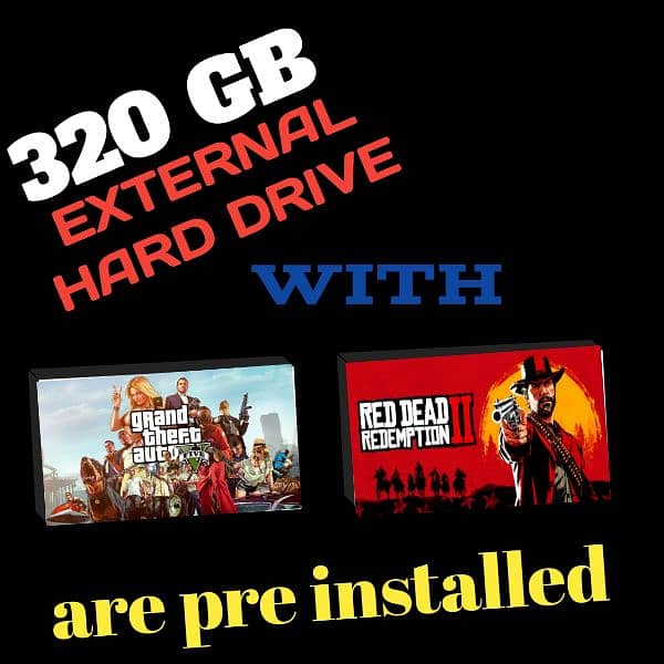 Hard drive for pc and laptop| 320GB| with gta 5 mods 3