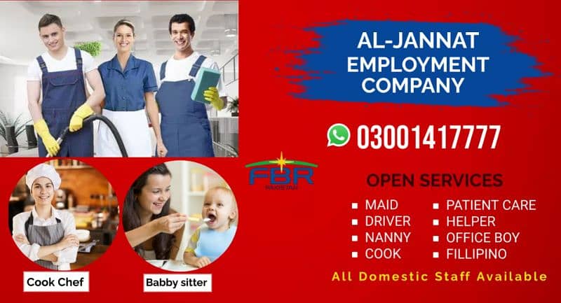 Maids / House Maids / Cook / House chef / Baby Sitter Driver available 0