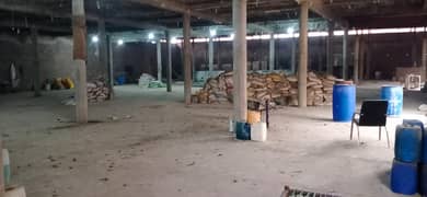 10000 square feet warehouse for rent in Ferozpur Road main good location with KVA load 0