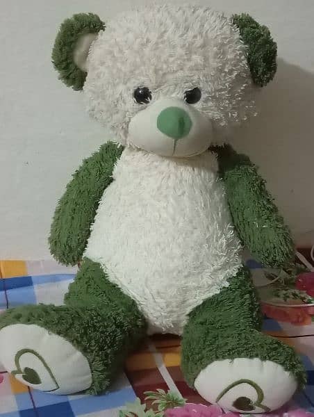 Green teddy bear 1