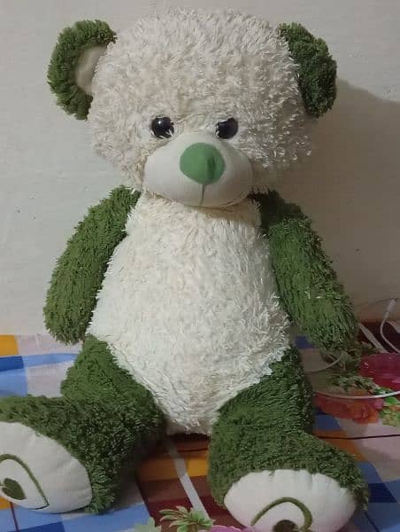 Green teddy bear 2