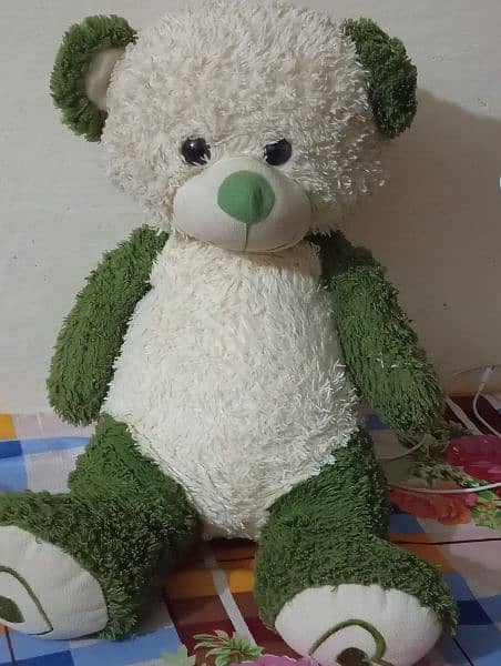 Green teddy bear 3