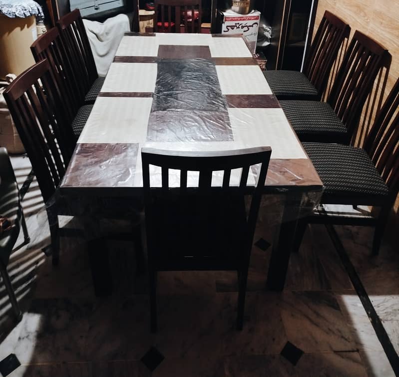 Dinning Table with 8 Chairs 6