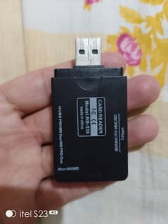 Multi card reader. Multi size camera card reader