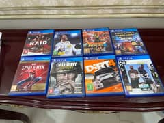 ps4 slim with 8 games