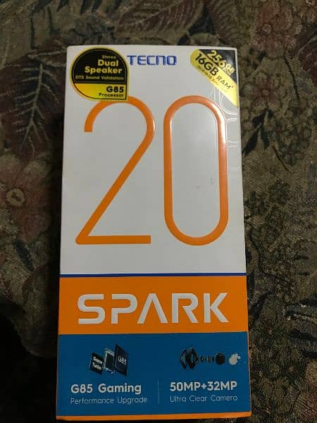 Tecno spark 20 16 ram  256 memory like brand new 03185146868 call me 10