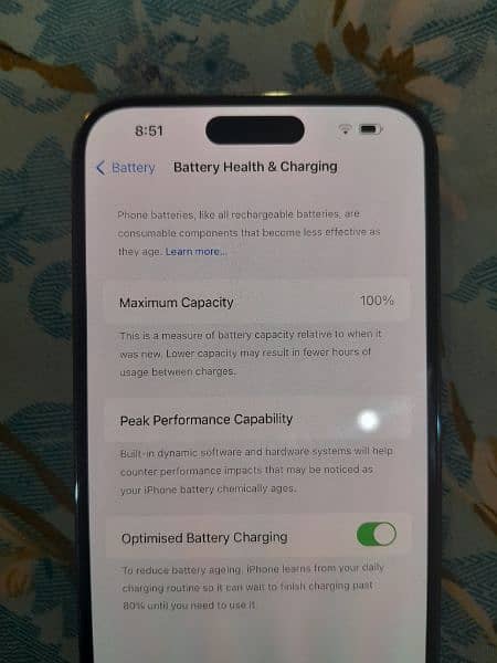 iphone 14 pro Max . . 100% battery health 2