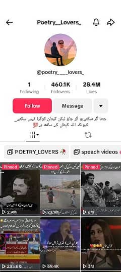 TikTok accounts urgent sale Interested IB 03281426028