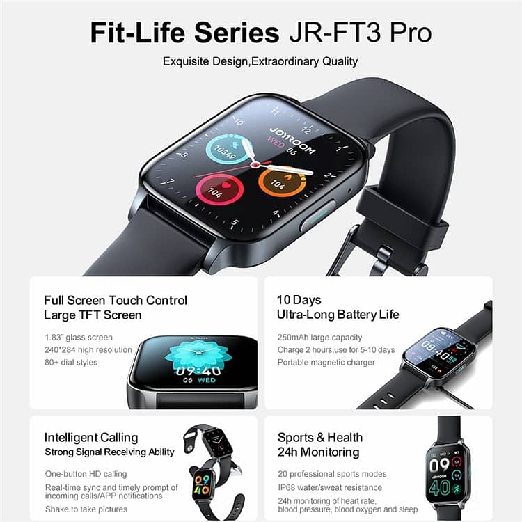 JOYROOM JR-FC1 / JR-FT3 Pro / JR-FT5 Pro Watch JR FT1 FT3 FT5 Availabl 5