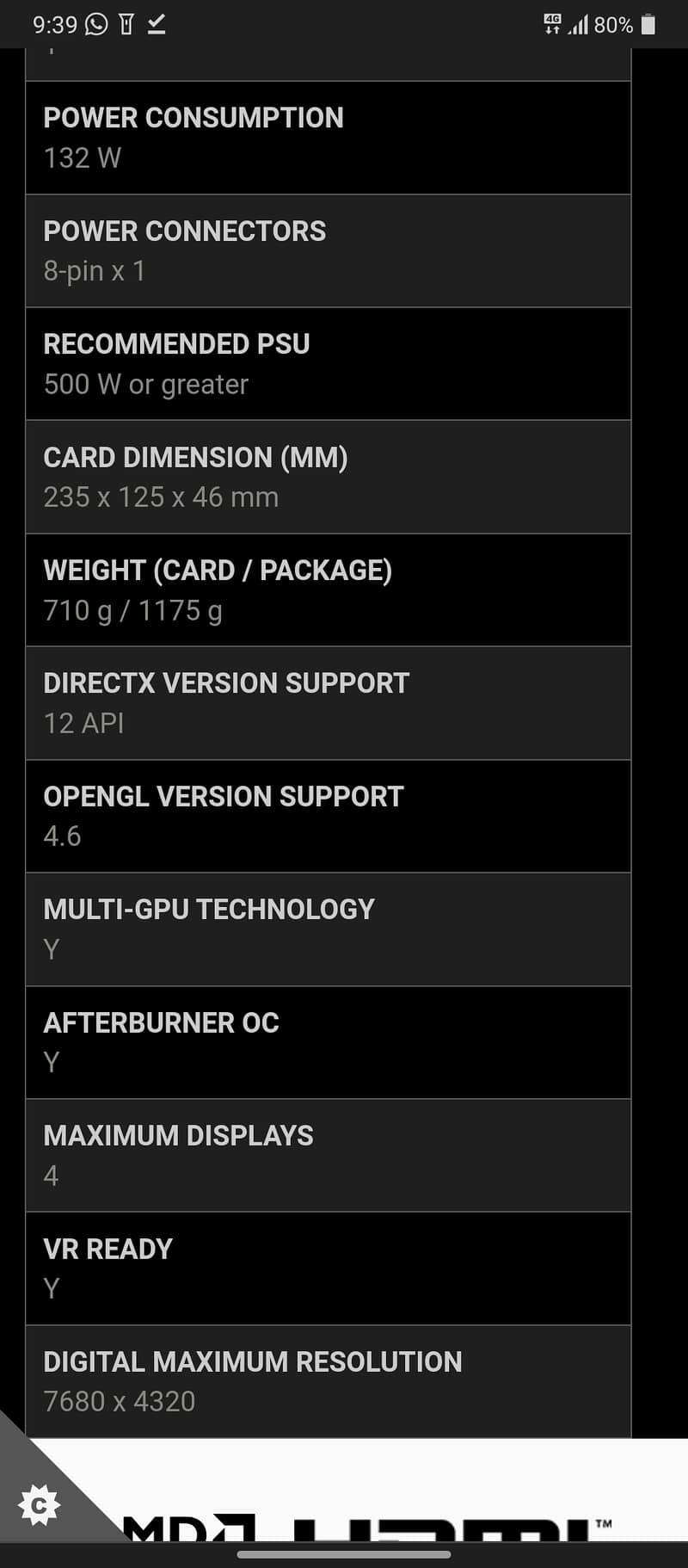 MSI RX 6600 8GB Graphics Card 4