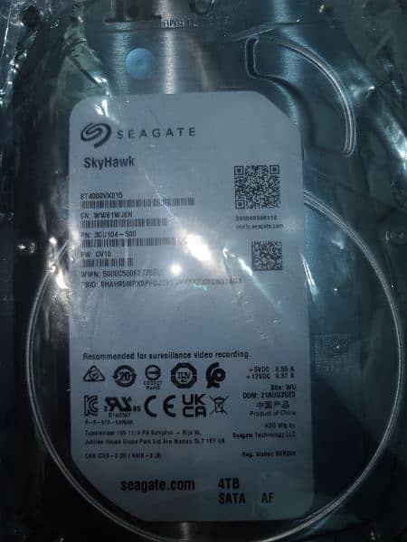 segate Skyhawk 4TB New sata hard disk 0