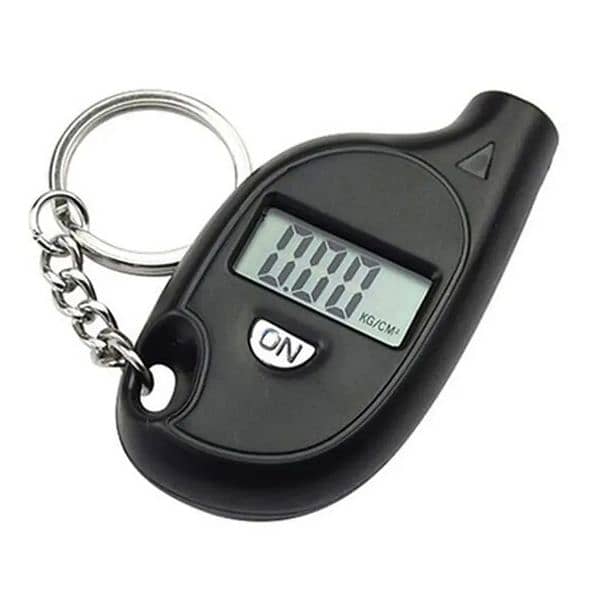 Keychain Tire Pressure Gauge Digital LCD Display 0