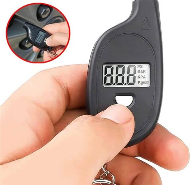 Keychain Tire Pressure Gauge Digital LCD Display 1