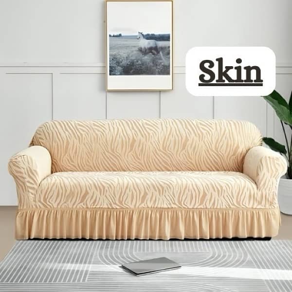 sofa covers | Zebra style covers | stretchable velvet sofa covers 5