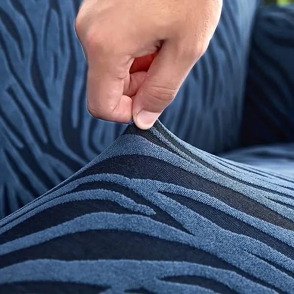 sofa covers | Zebra style covers | stretchable velvet sofa covers 15