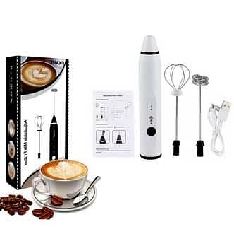 2 in 1 Electric Rechargeable Coffee Beater and Milk Frother 0