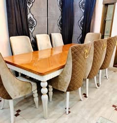 Branded 8 Chairs Dining Table /Furniture/Decor/Interior Luxurious