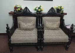 chiniote/ shesham/ 5 seater / wooden sofa set