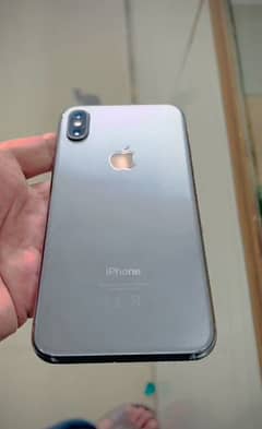 I phone x 256gb foctry unlock  74% btry health e sim active 2 month