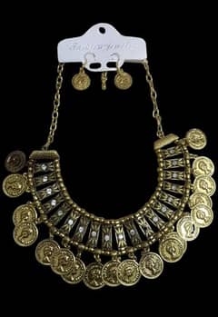 Turkish Coin Choker Set ( Necklece set) Imported Jewelry