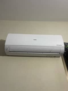 haier ac dc inverter only 4 months used  very good  cold and hot