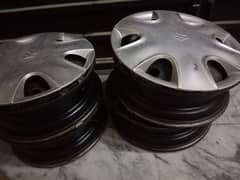 13` Inch rims alto vxl original with wheel cups and original studs 0