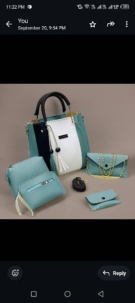 Beautiful trending 5 PCs Leather Handbag. Free delivery 3