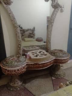 king size bed dressing table sides table