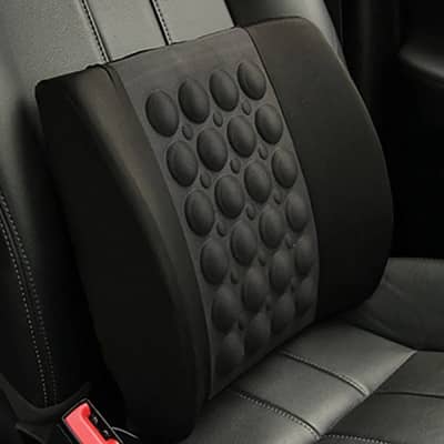 Car Seat Back Support Massage Cushion(black Color )