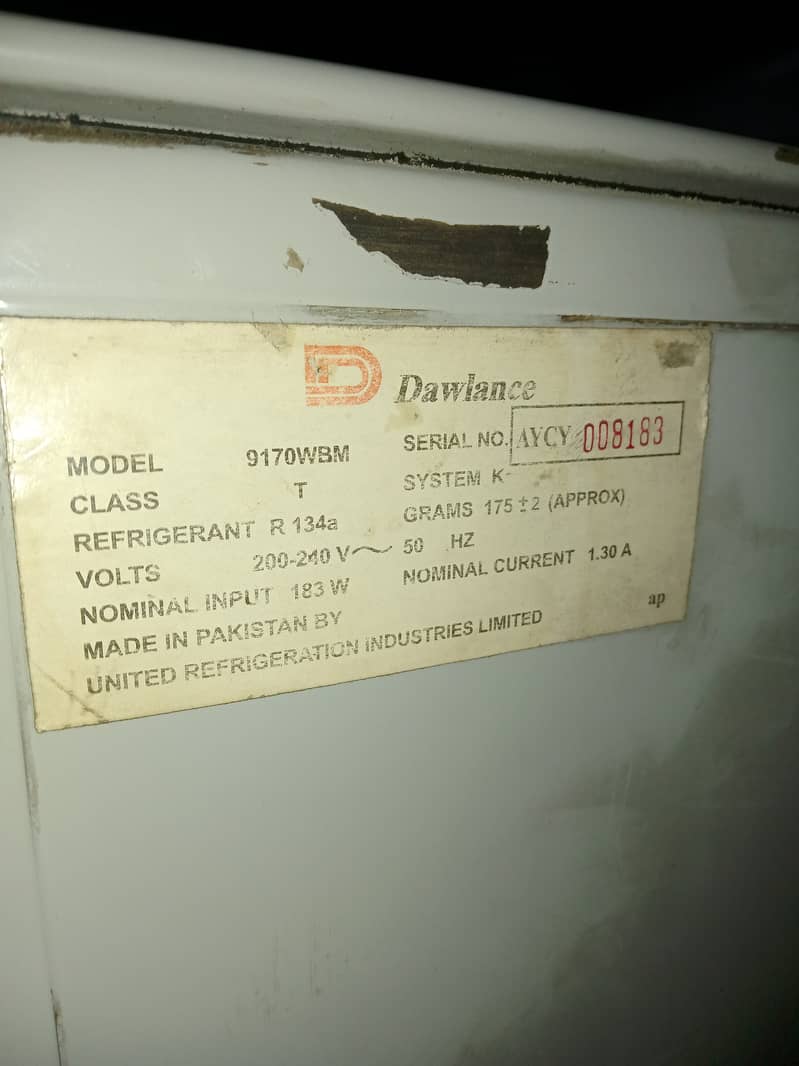 Dawlance fridge for sale 3