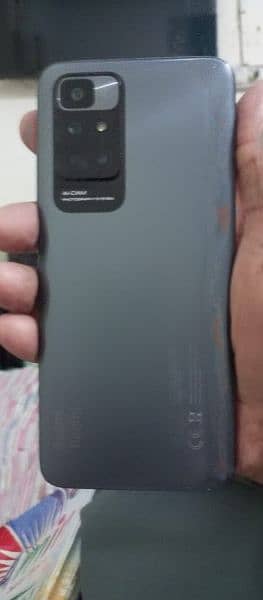 Redmi 10 6+2/128 in scratchless condition with full box for sale 1