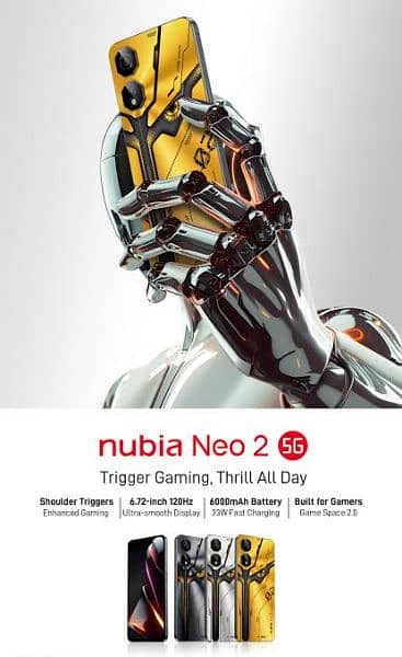 GRAND DEAL ZTE NUBIA NEO 2 5G 8+8 16GB/256GB BOX PACK 1 YR WARRANTY 1