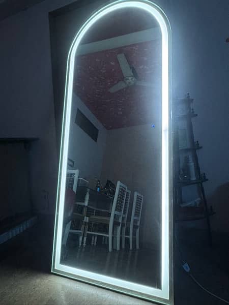 Room Mirror With Lights(3shades)-Made With PVC Sheet 6Ft x2.5ft 1