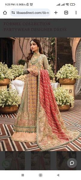 Party wear designer dress crimson by Saira Shakira 9