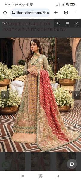 Party wear designer dress crimson by Saira Shakira 10