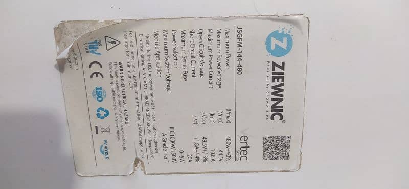 Ziewnic Solar Penals 480 Watts 11