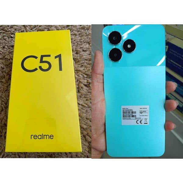 realme c51 brand new 10months warranty complete box 10/10 2