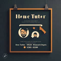 male home tutor is available. . . . . I need job