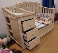 Practical Baby Kot with changing Bed