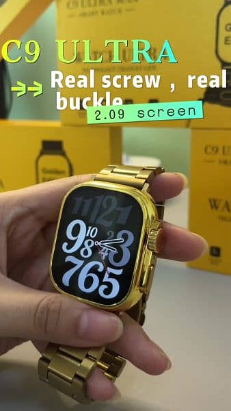 C9 Ultra Max Gold Edition,Amoled,Dual Strap Order for Call:03127593339 4